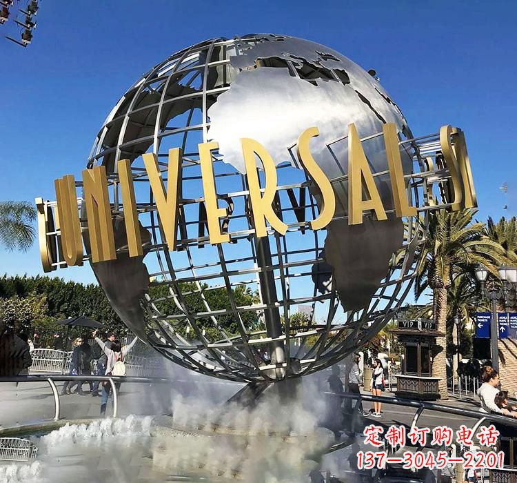 温州不锈钢地球仪书籍雕塑