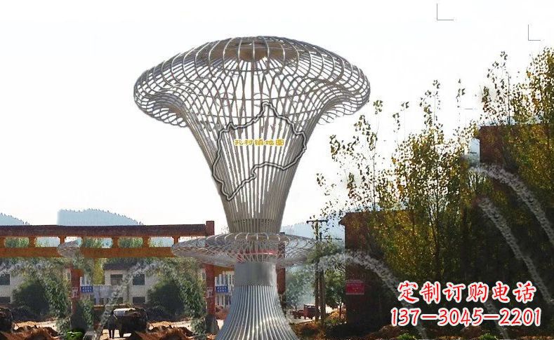 温州城市景观的艺术礼物——不锈钢地图雕塑