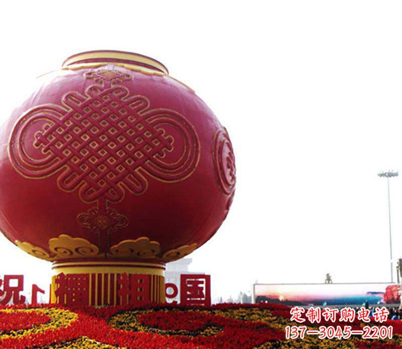温州不锈钢灯笼雕塑