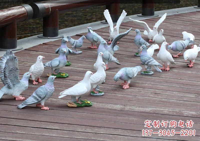 温州不锈钢雕塑鸽子