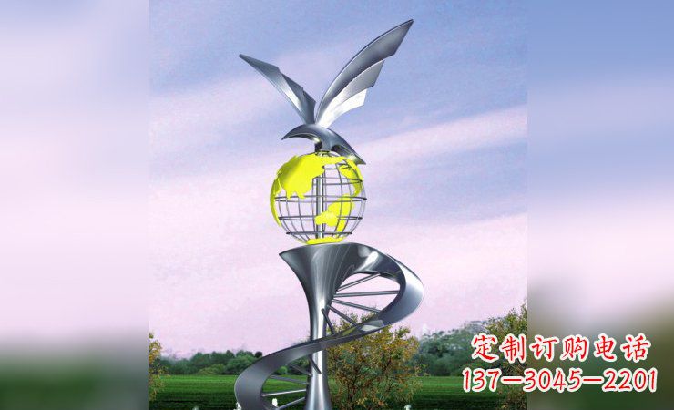 温州不锈钢雕塑雄鹰展翅