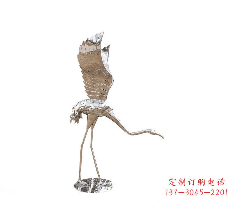 温州不锈钢动物火烈鸟雕塑112