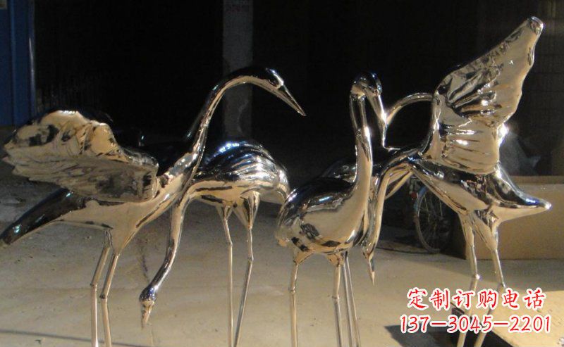 温州不锈钢锻造仙鹤雕塑