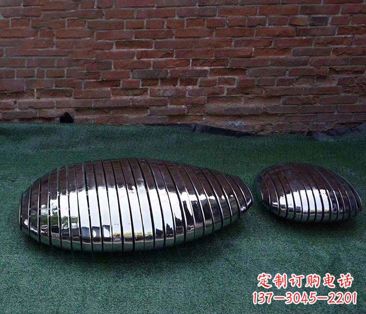 温州不锈钢鹅卵石雕塑1