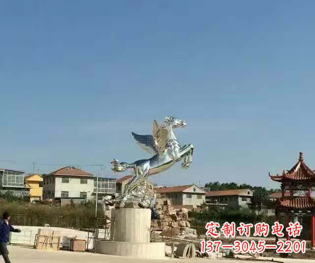 温州不锈钢飞马标志雕塑