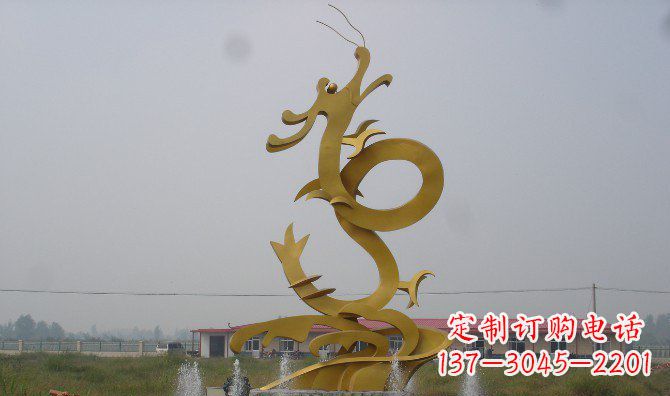 温州不锈钢飞龙雕塑