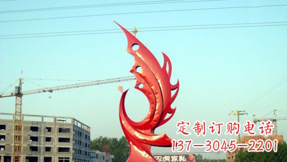 温州不锈钢凤凰城市雕塑
