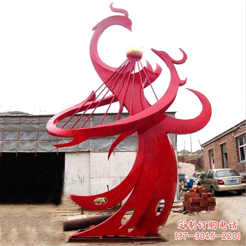 温州不锈钢凤凰景观雕塑
