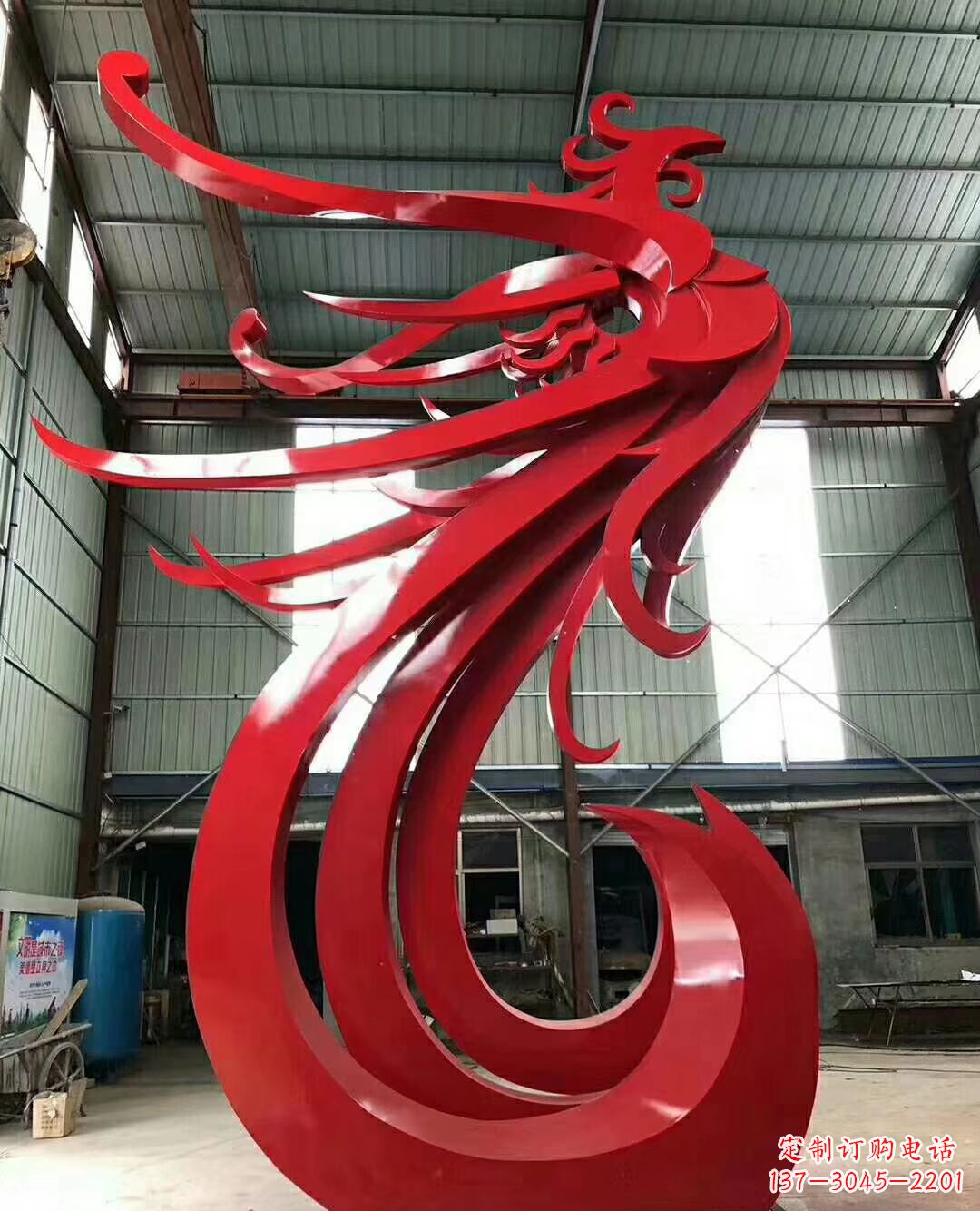 温州不锈钢凤凰景观雕塑广场公园动物雕塑
