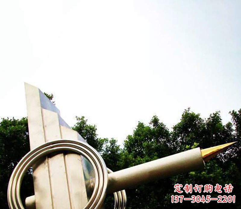 温州不锈钢钢笔雕塑
