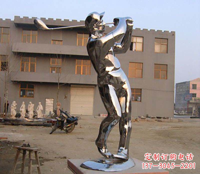 温州不锈钢高尔夫雕塑