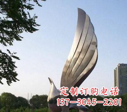 温州不锈钢鸽子雕塑2