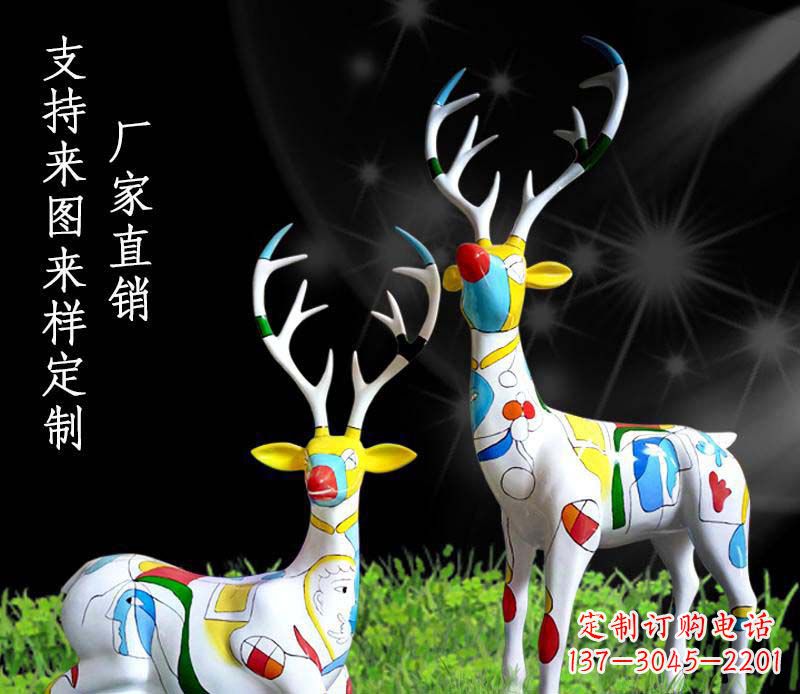 温州不锈钢公园动物小鹿