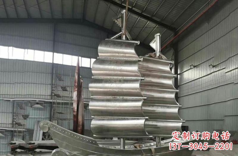 温州不锈钢帆船雕塑海洋的象征