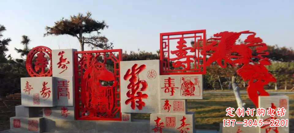 温州福禄寿雕塑不锈钢公园的精美礼物