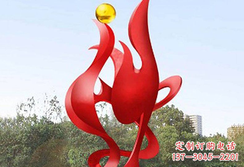 温州不锈钢凤凰雕塑——象征着古代神兽的传奇
