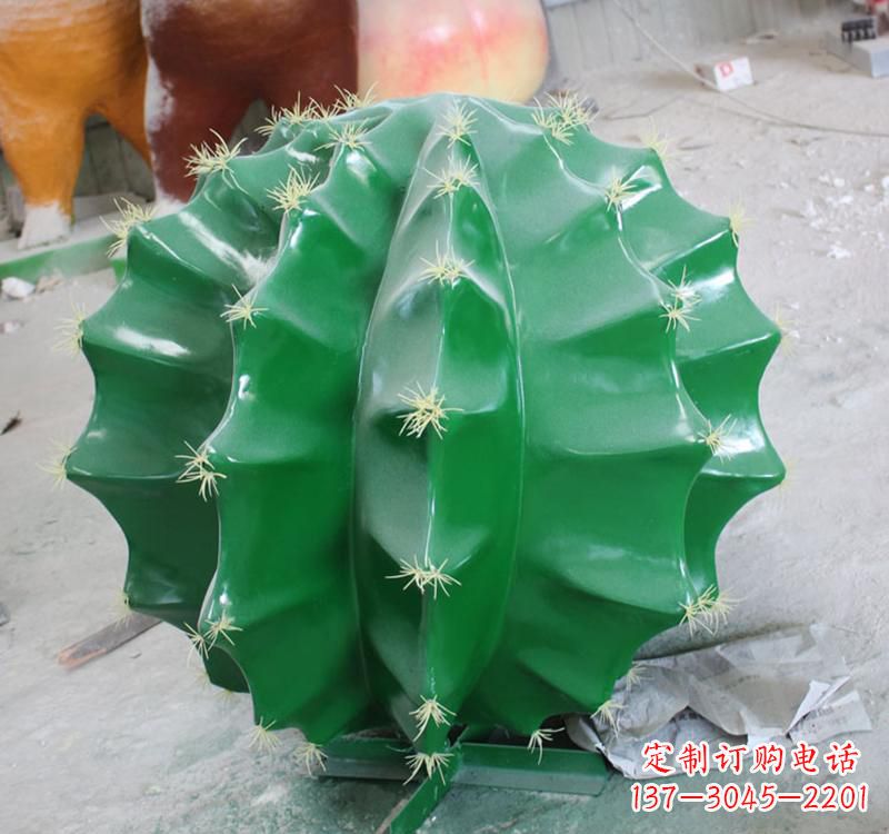 温州不锈钢公园景观仙人掌雕塑