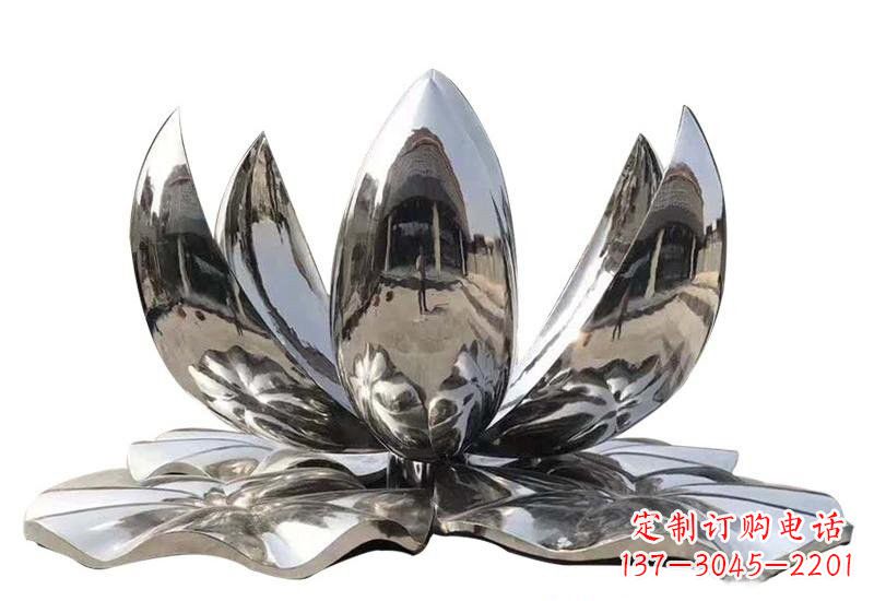 温州不锈钢公园镜面莲花雕塑
