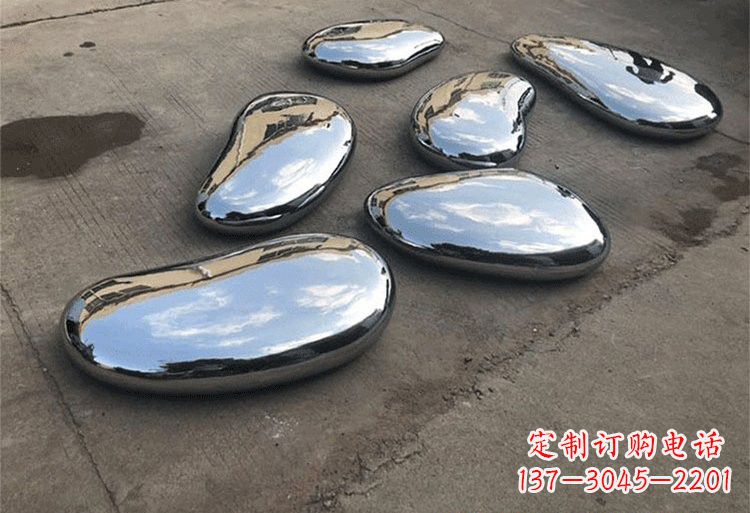 温州不锈钢公园镜面水滴雕塑