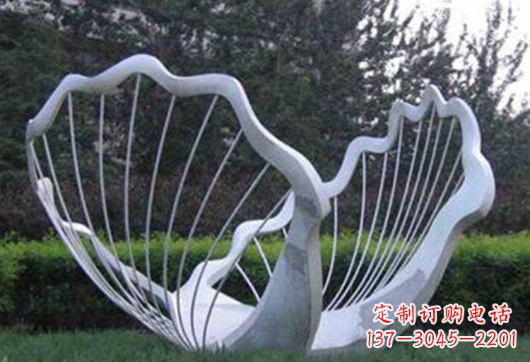 温州不锈钢公园镂空贝壳雕塑