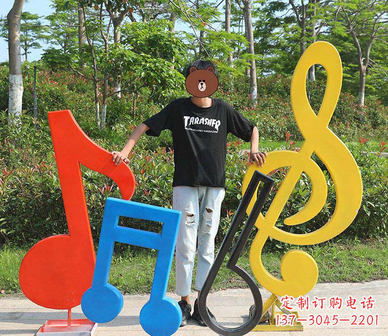 温州不锈钢公园音符雕塑——精美绝伦