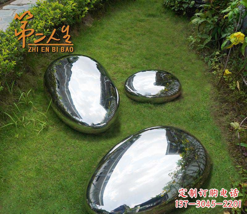 温州不锈钢公园水滴雕塑1