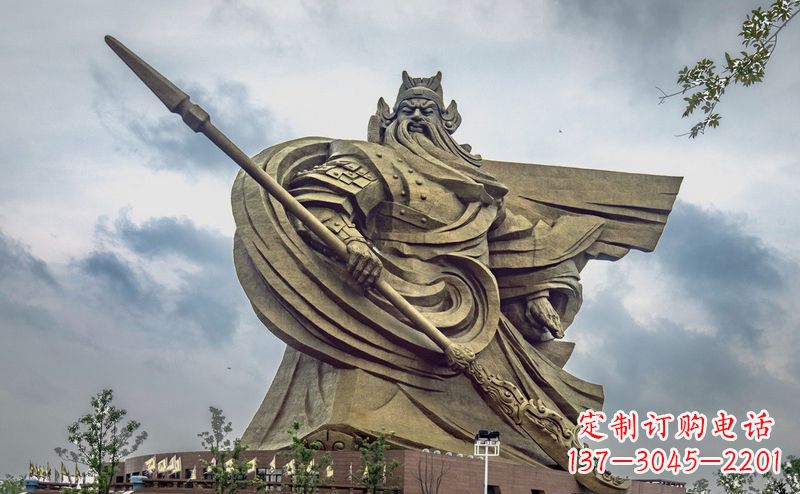 温州不锈钢关公广场景观雕塑