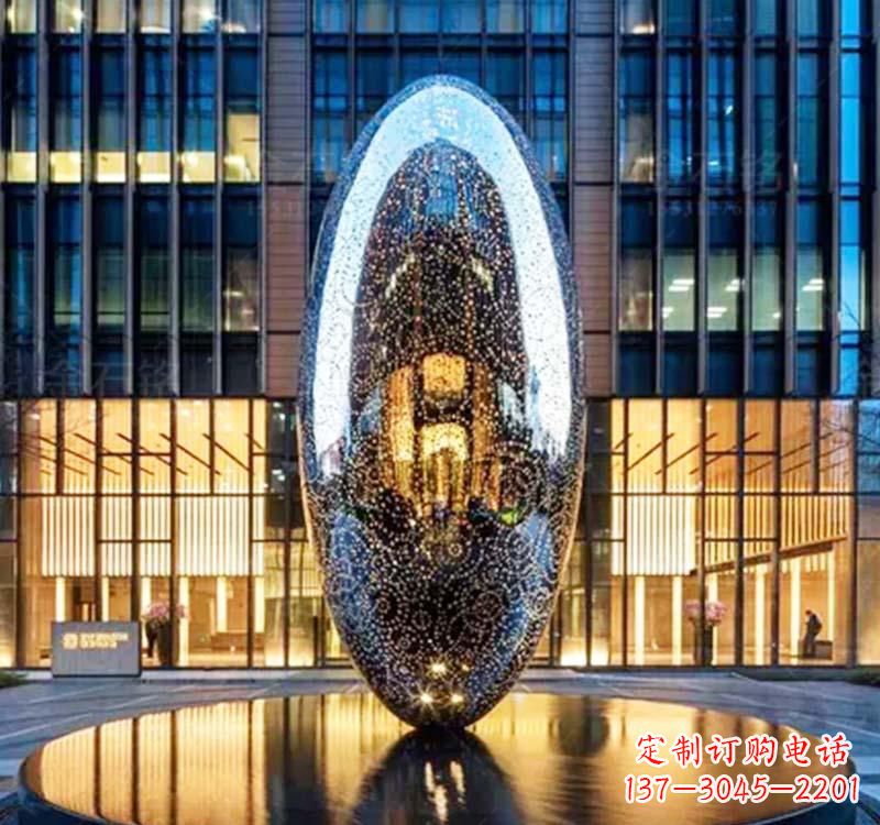 温州不锈钢圆环雕塑抽象艺术的完美诠释