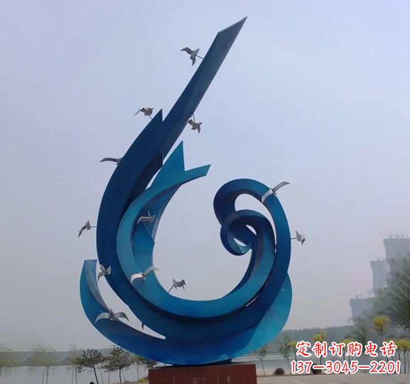 温州不锈钢鸽子雕塑——缔造城市新景象