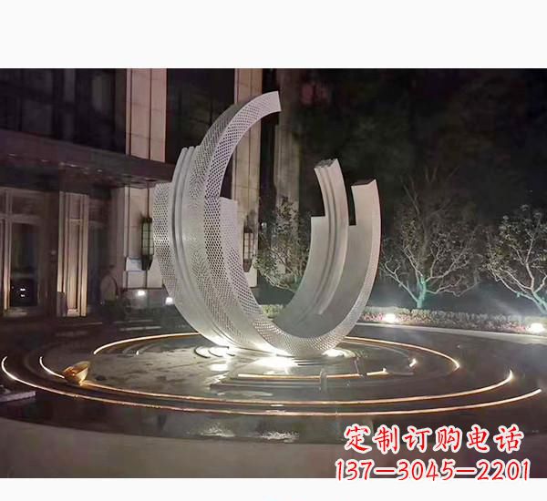 温州不锈钢广场喷泉雕塑精美的艺术珍品