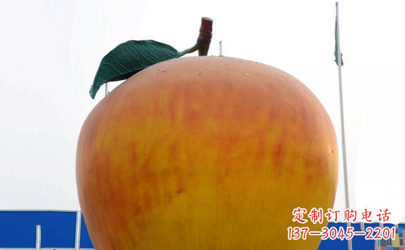 温州不锈钢苹果雕塑浓缩艺术精髓