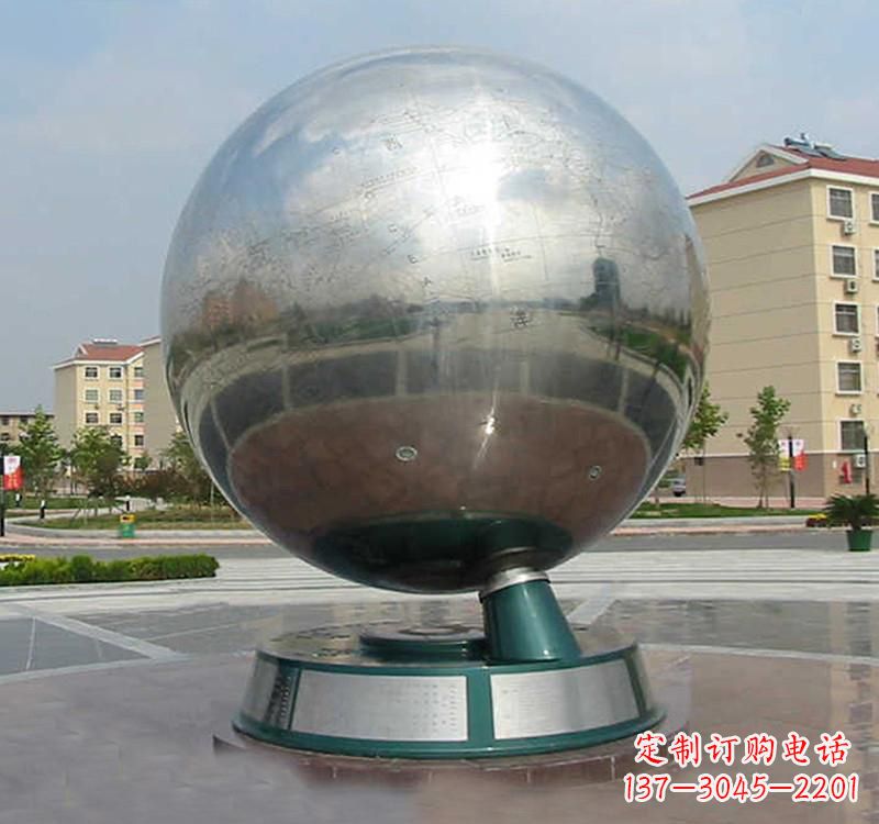 温州不锈钢广场现代地球雕塑