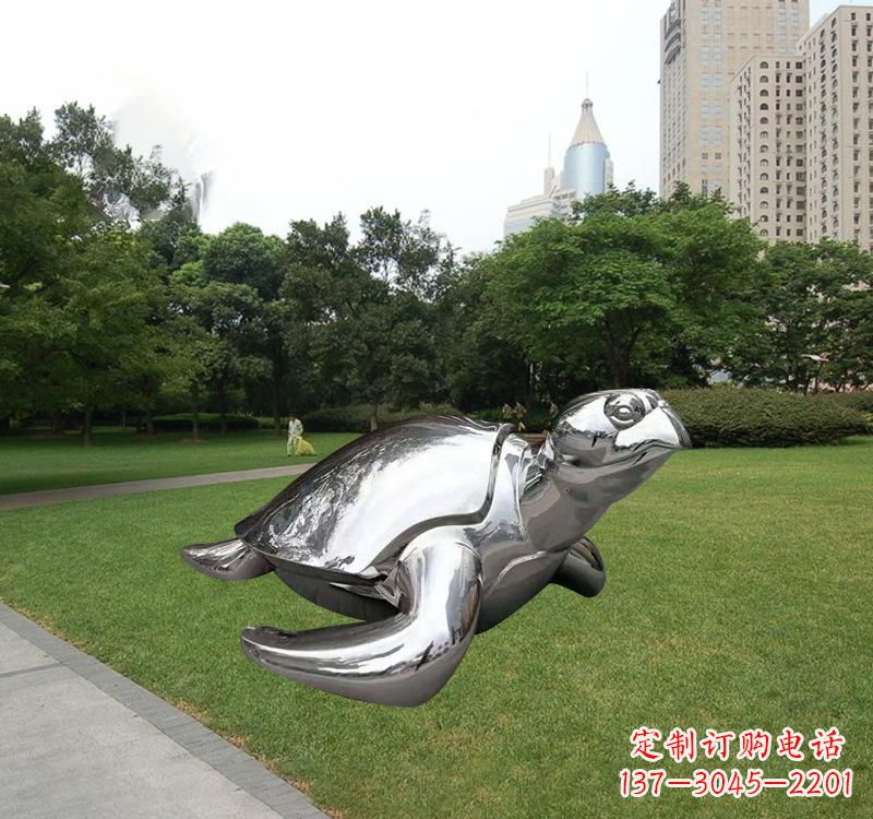 温州不锈钢海龟雕塑传承海洋文化的象征