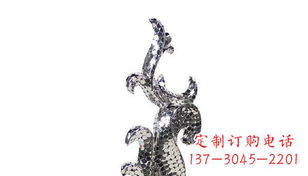 温州不锈钢海豚抽象雕塑