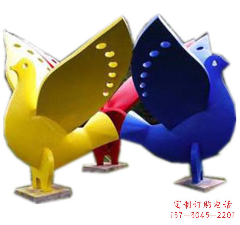 温州不锈钢和平鸽雕塑2