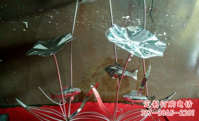 温州不锈钢荷花景观雕塑 (3)