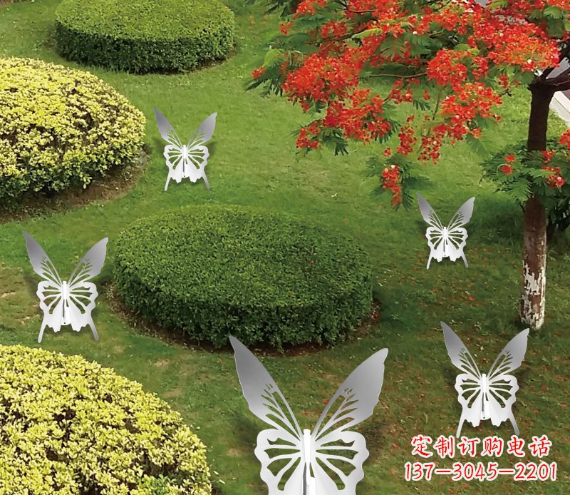 温州灵动飞舞不锈钢蝴蝶雕塑
