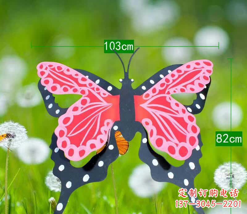 温州不锈钢蝴蝶园林雕塑