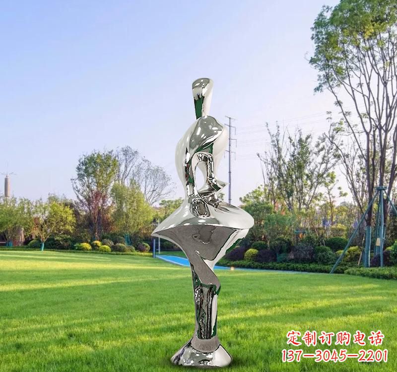 温州不锈钢户外抽象人体雕塑