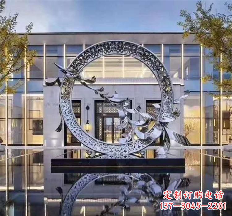 温州不锈钢户外大雁雕塑