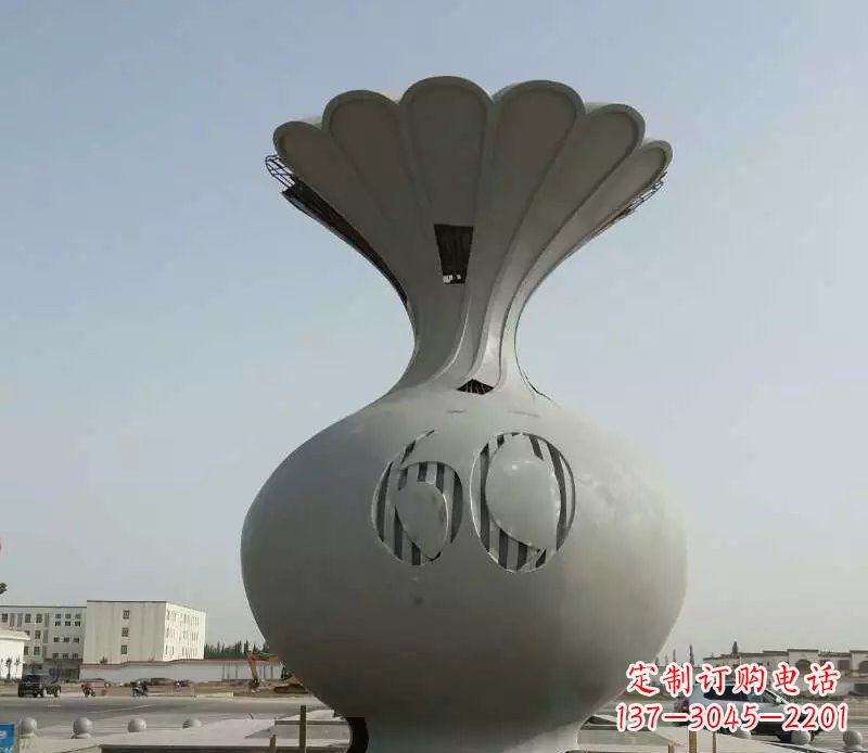 温州不锈钢花篮雕塑