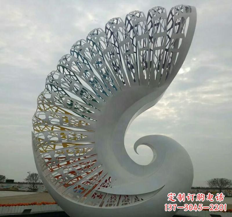 温州不锈钢火凤凰雕塑