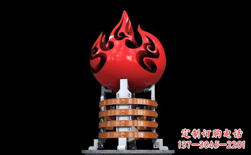 温州不锈钢火炬广场雕塑