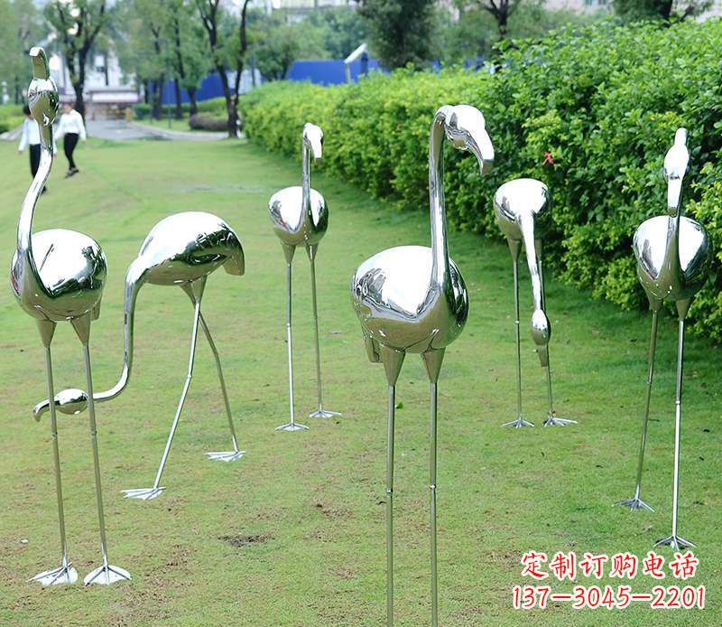 温州不锈钢火烈鸟雕塑