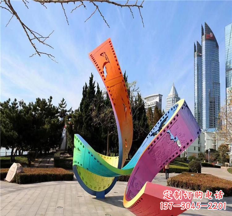 温州不锈钢胶卷雕塑