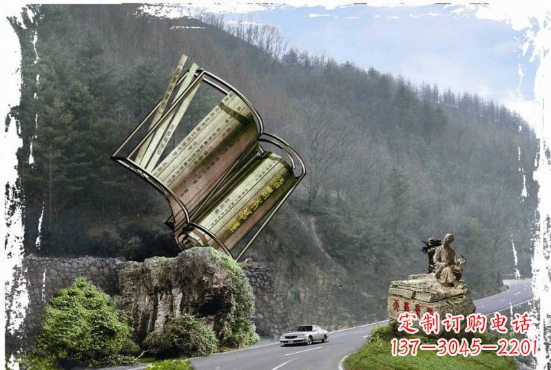 温州神农本草经竹简雕塑——传承中华文化精髓