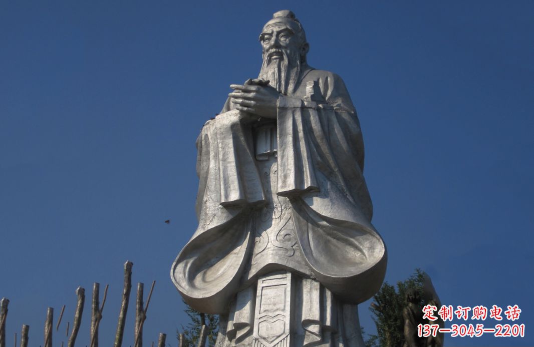 温州不锈钢孔子人物雕塑