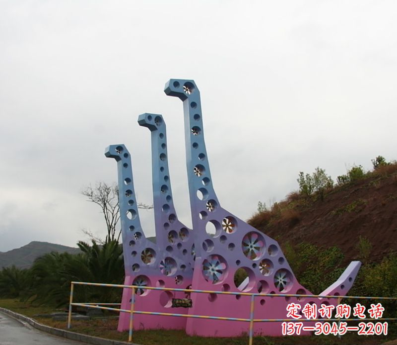 温州不锈钢恐龙雕塑