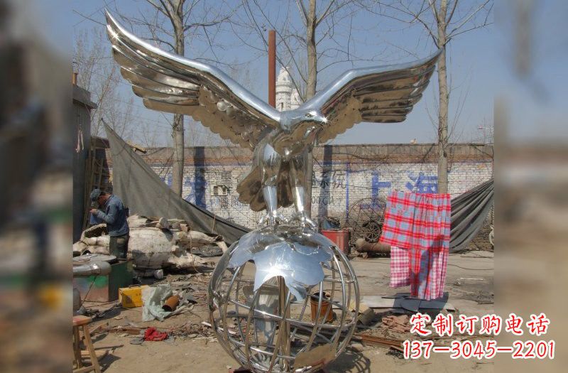 温州不锈钢老鹰雕塑