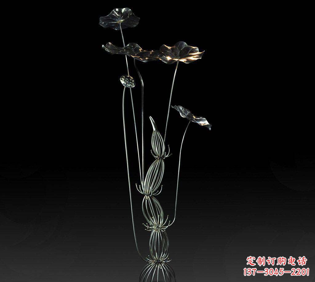 温州不锈钢荷叶雕塑精致优雅的艺术宝藏